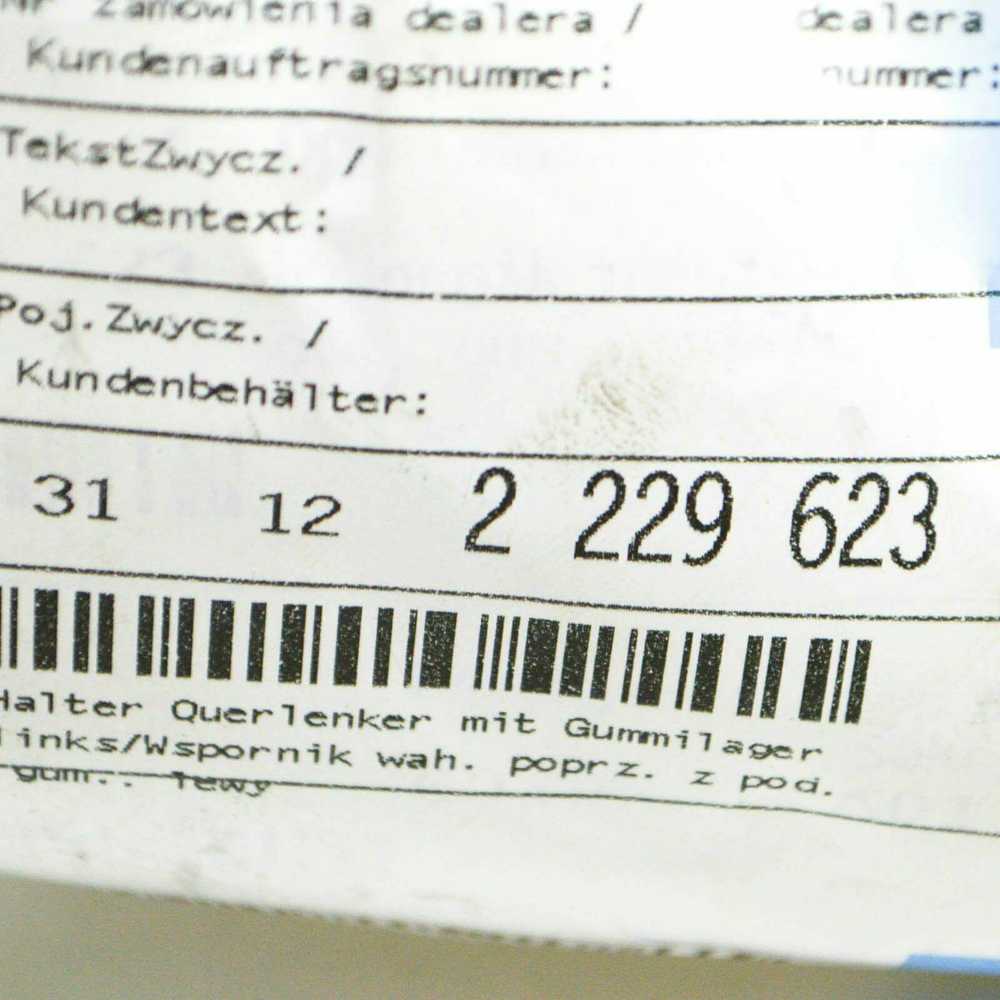 Bmw 3 E46 1999 2006 Halter Querlenker Gummilag Originalus 31122229623