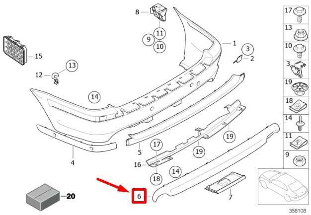 Bmw 3 E46 Galinio Bamperio Difuzoriaus Skydelis Originalus 51127893073
