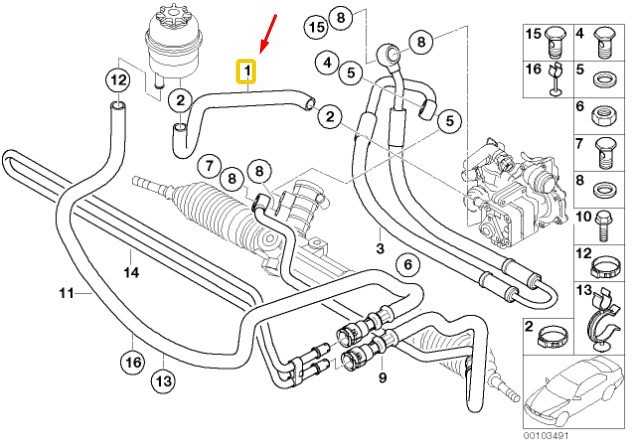 BMW 3 E46 vairo stiprintuvo įsiurbimo žarna Originali 32416850286