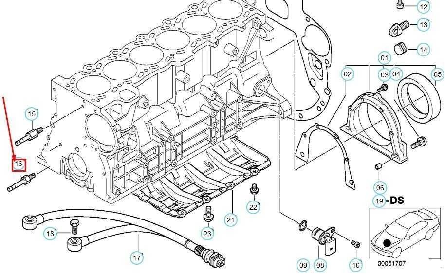 BMW 3 E46 variklio bloko tvirtinimo guolio varžtas 11311703718 NAUJAS ORIGINALUS