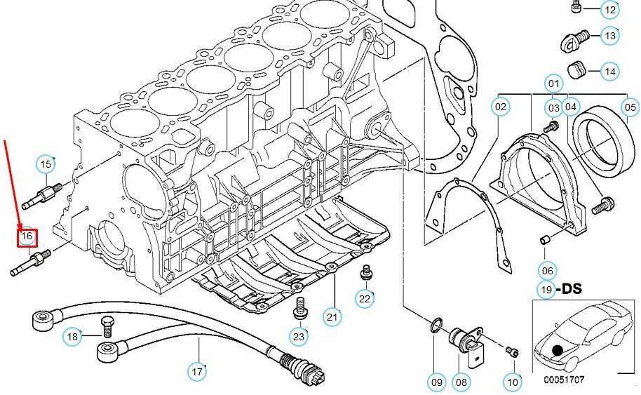 BMW 3 E46 variklio bloko tvirtinimo guolio varžtas 11311703718 NAUJAS ORIGINALUS
