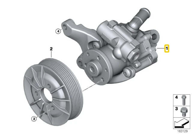 BMW 3 E90 E92 E93 Valdymo Pavarų Siurblys Originalus 32412283041