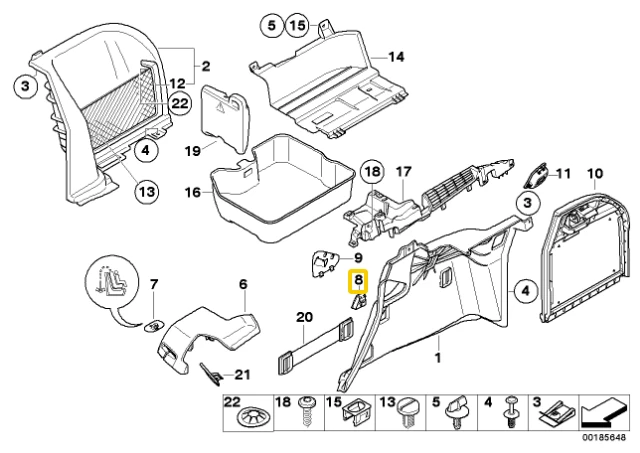 Bmw 3 E91 5 E61 F07 F11 G30 F90 M5 X3 E83 X5 E70 X6 E71 Originalus 51477157715