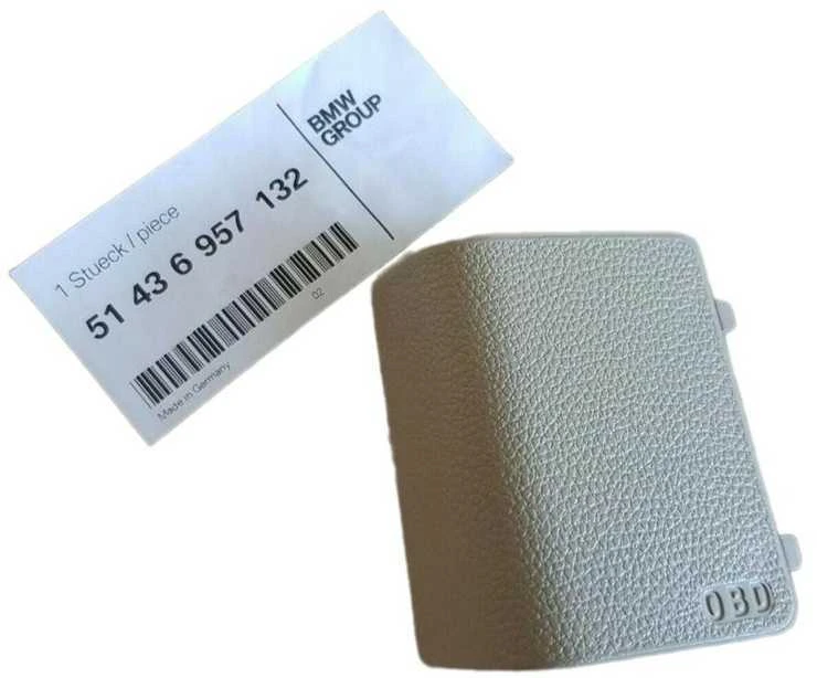BMW 3 E92 E93 OBD kištukinio lizdo dangtelis RHD originalus 51436957132