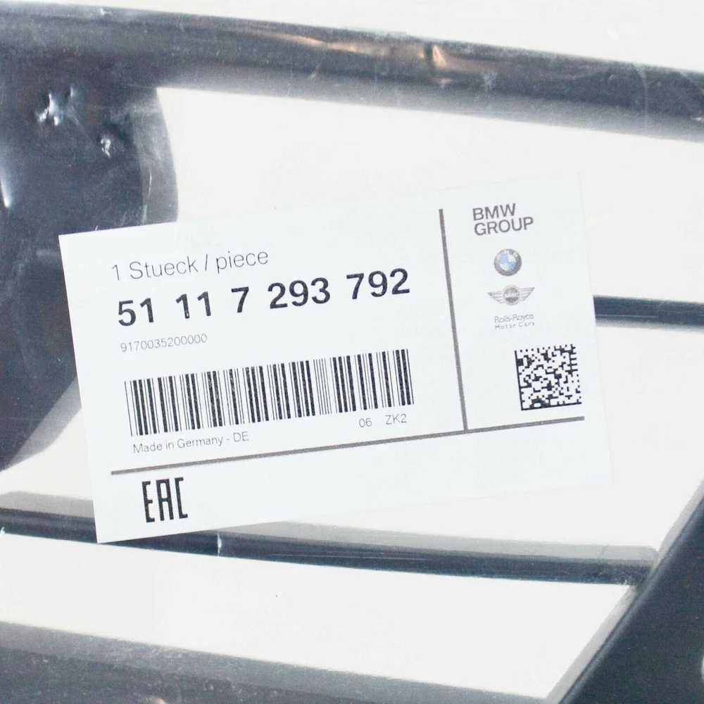 BMW 3 F34 GT Dešinė Atvira Grotelė Originalus 51117293792
