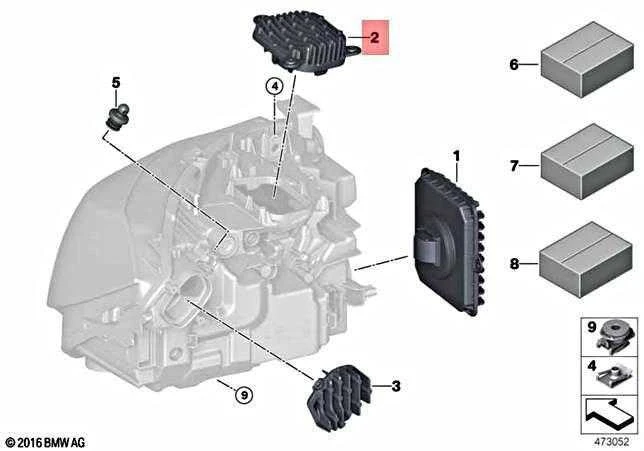 Bmw 3 F34 Gt Lci Kairės Dienos Važiuoklės Led Modulis Originalus 63117493237