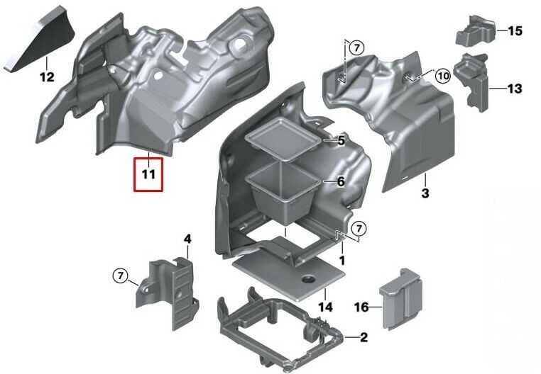 Bmw 4 Serija F33 F83 Galinės Bagažinės Garso Izoliacija Kairėje Originalus 51477284147