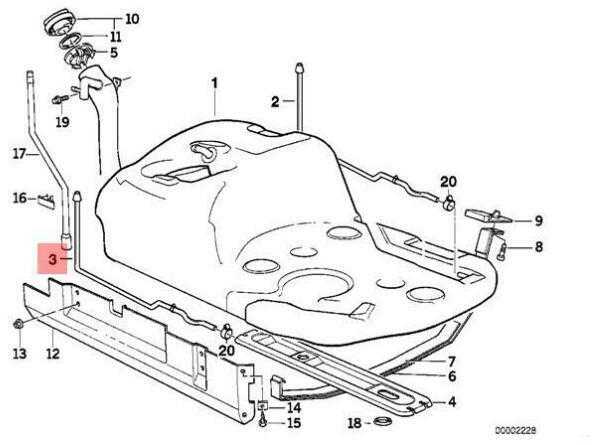 BMW 5 E34 1987 1996 Plastikinis Degalu Bako Ventiliacijos Vamzdelis Originalus 16119070648