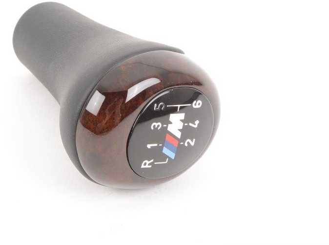 Bmw 5 E39 1995 2003 Schaltknopf Leder Spange Holz Originalus 25112228601