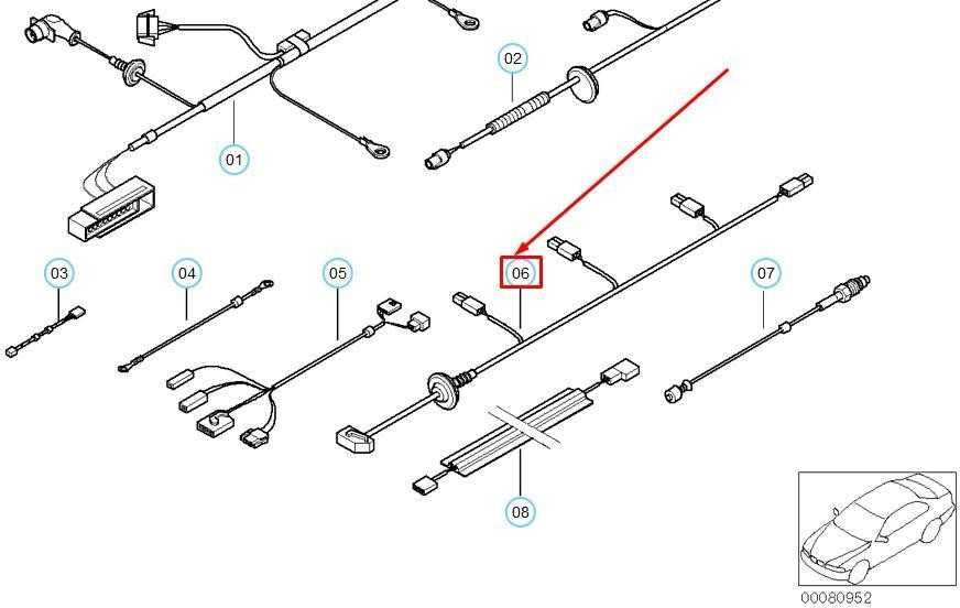 Bmw 5 E39 Aktivus Pdc Kabelsatz 61126920858