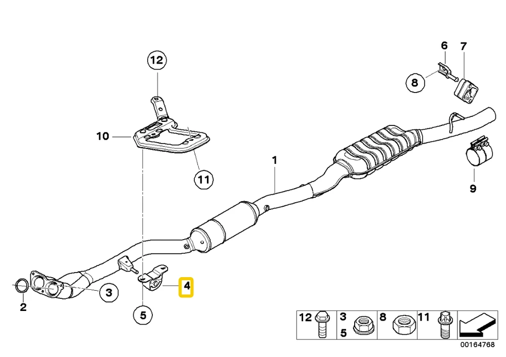 BMW 5 E60 priekinis duslintuvas su guma 18307802829 7802829 NAUJAS GENIALUS