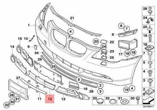 Bmw 5 E60 Sedanas 2002 2007 Centrinė Tinklo Dalis Originalus 51117114883