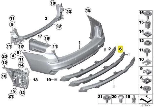 Bmw 5 F07 Galiono Apsauga Originalus 51128051223