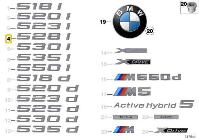 Bmw 5 F10 Etiketas Originalus 51147219539