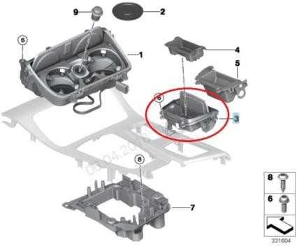 Bmw 5 F10 F11 Vidurinės Konsolės Saugojimo Dėžė Originalus 51169277352