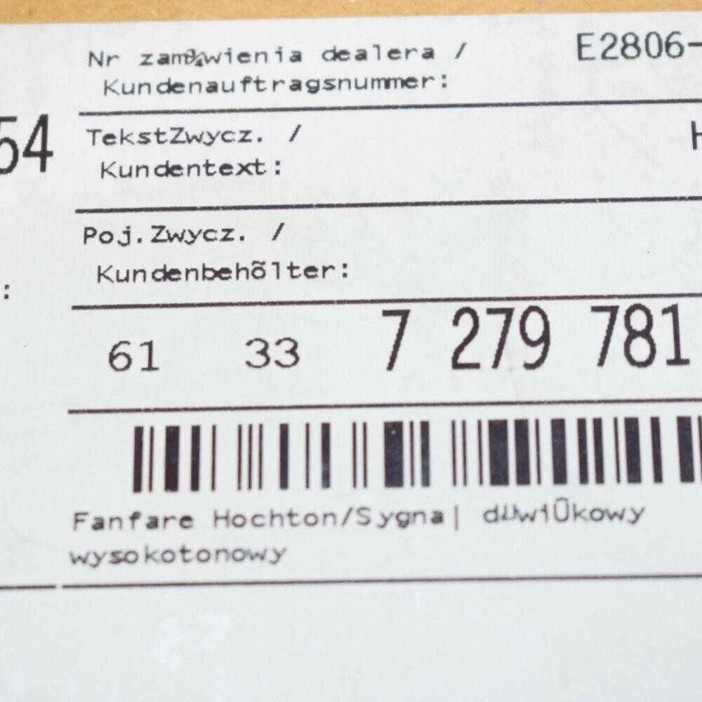BMW 5 F10 Signalo ragas 61337279781 7279781 ORIGINALUS NAUJAS