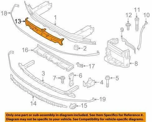 BMW 5 G30 Aukštutinis Smūgio Slėpiklis Originalus 51117385286