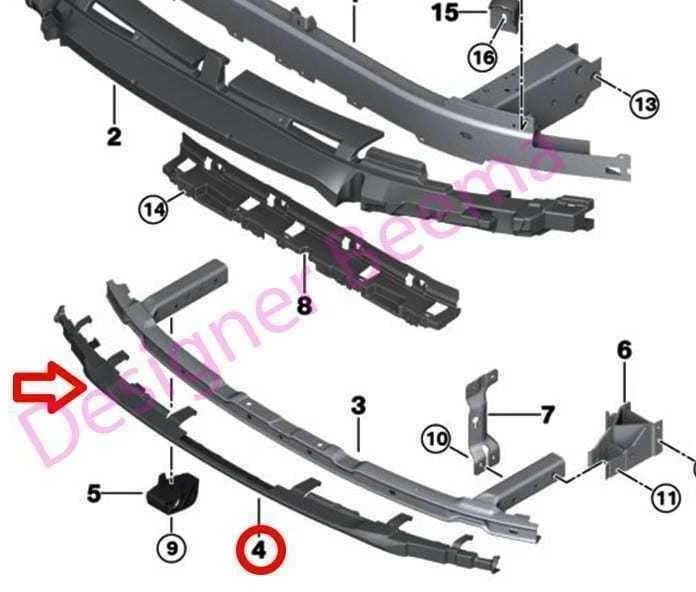 BMW 5 G30 G31 7 G11 G12 Atramosių Siurblių Viršutinė Dėklas Originalus 51118062846