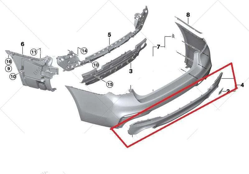 BMW 5 G30 G31 Galinio Stiklo Dangtelis Originalus 51128067763