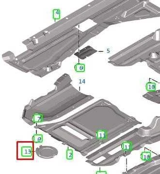 BMW 5 G30 G31 X5 F15 X6 F16 Galinio Stiprinimo Plokštės Danga Originalus 51757325393