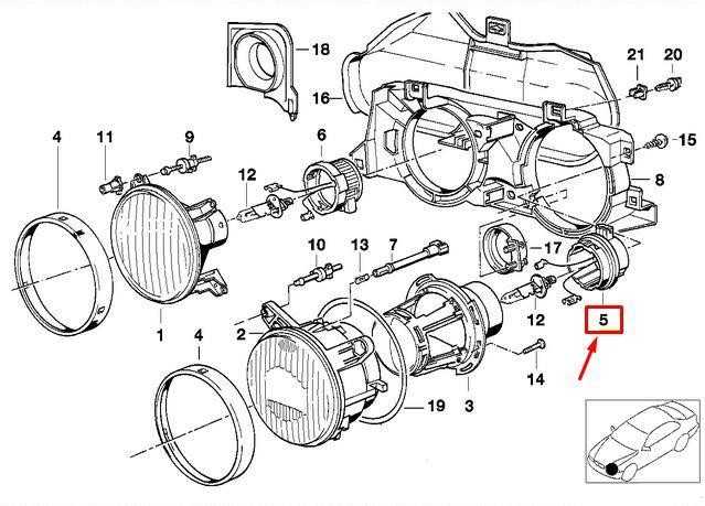 BMW 5 SERIES E34 priekinių žibintų dangtelio dangtelis 63121378333 originalus