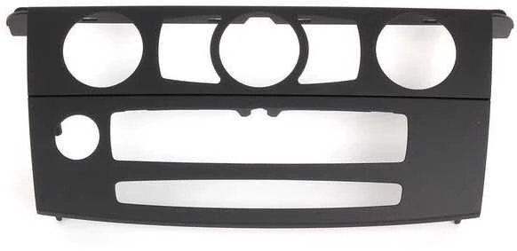 BMW 5 SERIES E60 E61 LCI klimato kontrolės dangtelis juodas 51456976362 originalus