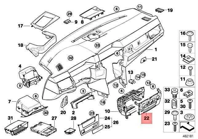 BMW 5 SERIES E60 E61 LCI klimato kontrolės dangtelis juodas 51456976362 originalus