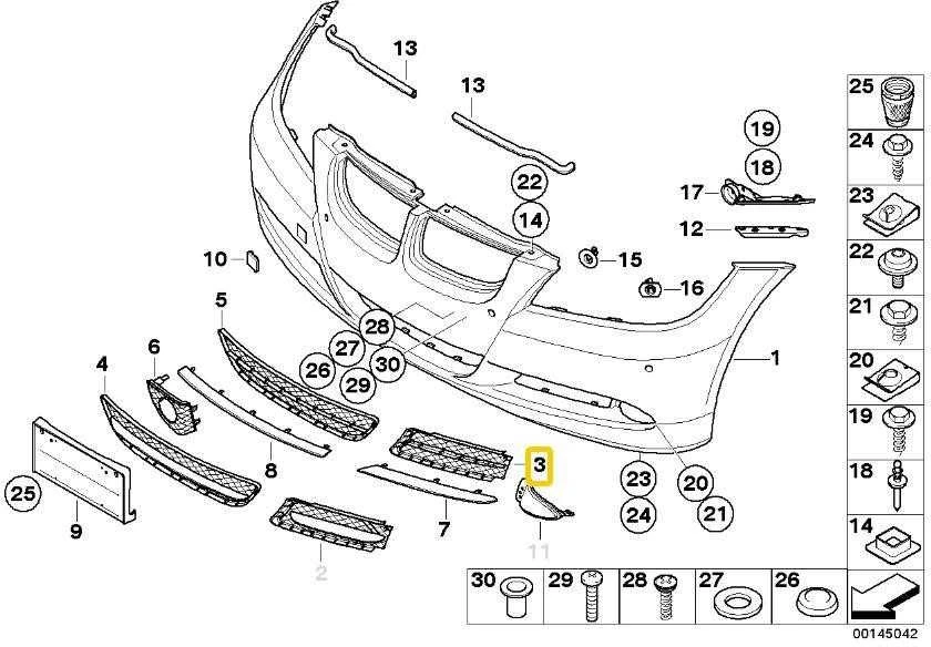 BMW 5 Serija E90 Sedanas Dešinė Atvira Grotelė Originalus 51117134080