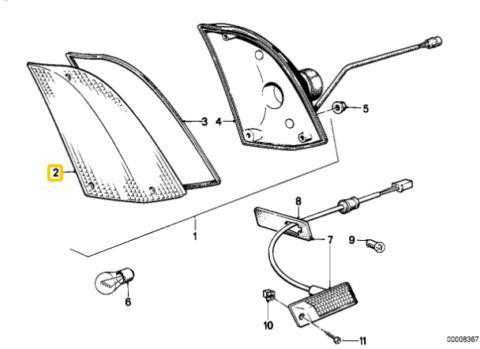 Bmw 6 E24 Kairysis Objektyvas Originalus 63131362927