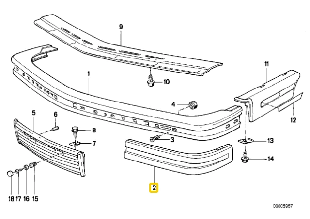 Bmw 6 E24 Priekinis Dešinysis Guminis Atramas Originalus 51111967374
