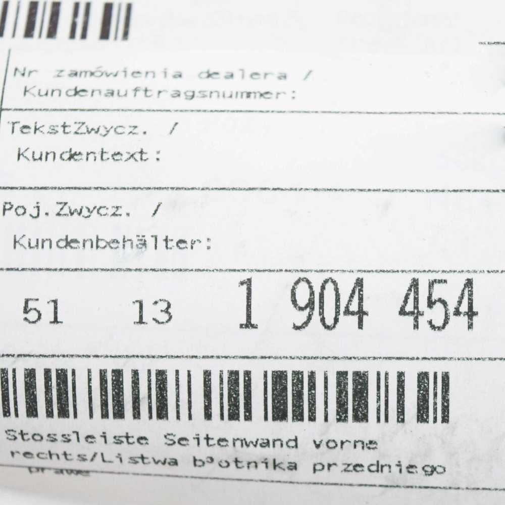 BMW 6 E24 Priekinis Kairys Stossleiste 1977 1989 Originalus 51131904454
