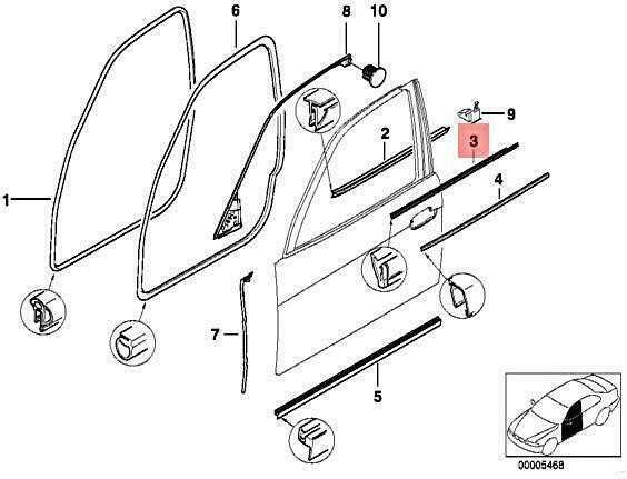 BMW 7 E38 Dešinės Durų Orinis Apatinis Originalus 51218204228