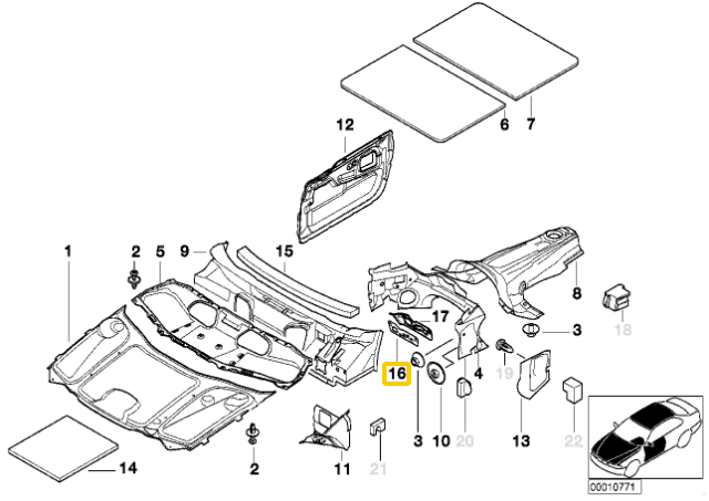 Bmw 7 E38 Heiz Klima Abdichtung Originalus 51488177681