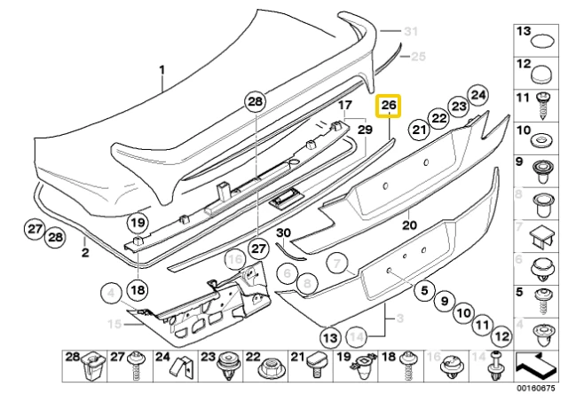 Bmw 7 E65 E66 E67 Bagažo Apsauga Originalus 51137134067