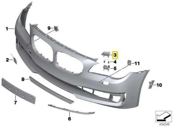 Bmw 7 F01 F02 F03 Dešinės Pusės Vėžės Kotas Originalus 51117335054