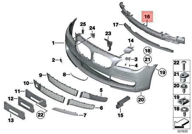 BMW 7 F01 F02 Šokų Slėginimo Atramuo Viršus Originalus 51118041609