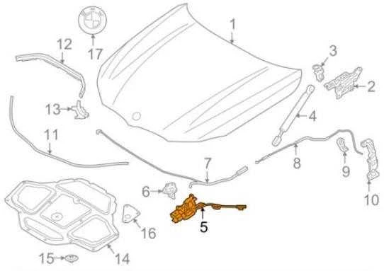 BMW 7 G12 PRIEKINIO VARIKLIO DANGČIO UŽRAKTAS 51237347409 ORIGINALUS