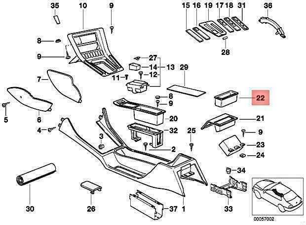 Bmw 8 E31 Ablegefach 07 1989 05 1999 Originalus 51161970225