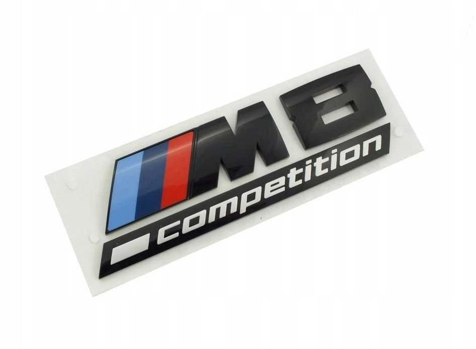 BMW 8' F91 F92 M8 Competition Galinis juodas ženkliukas bagažinės emblema 51148098328 Originali