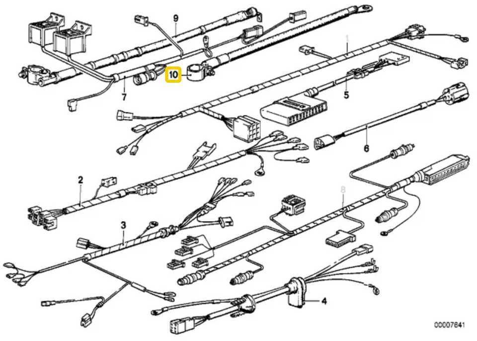 BMW Akumuliatoriaus laidas, neigiamas Originalus 12421719664 3' E30