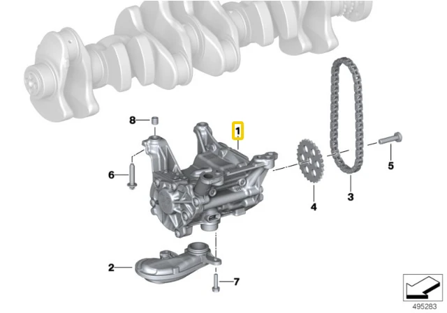 BMW Alynas Svorio Pompa G11 G12 G14 G15 X5 G05 Originalus 11418646454