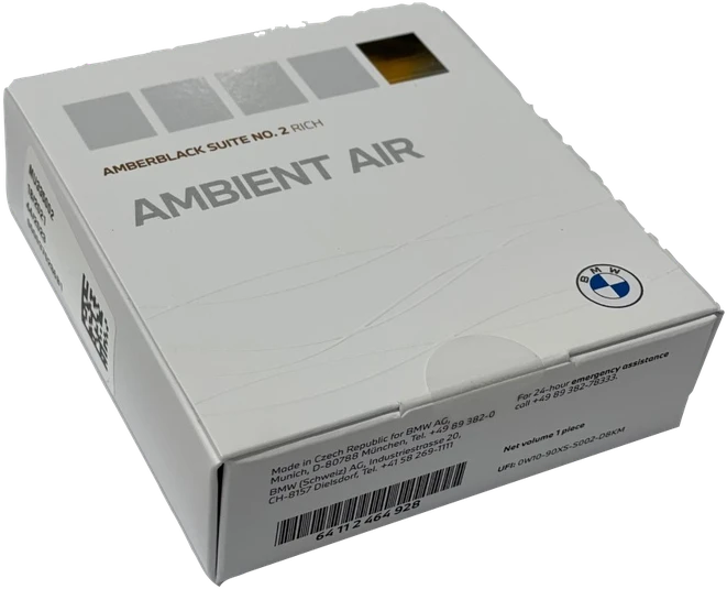 BMW Ambient Air Freshener Kvapusis aromatas Amberblack Suite No.2 64112464928 Originalus