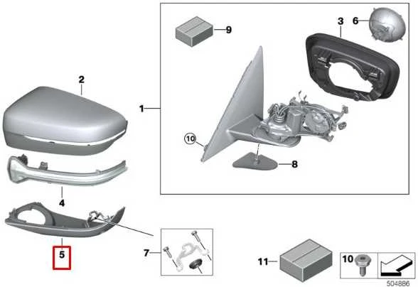 Bmw Apatinė Korpuso Dalis Kairė G30 F90 G31 Originalus 51167418819