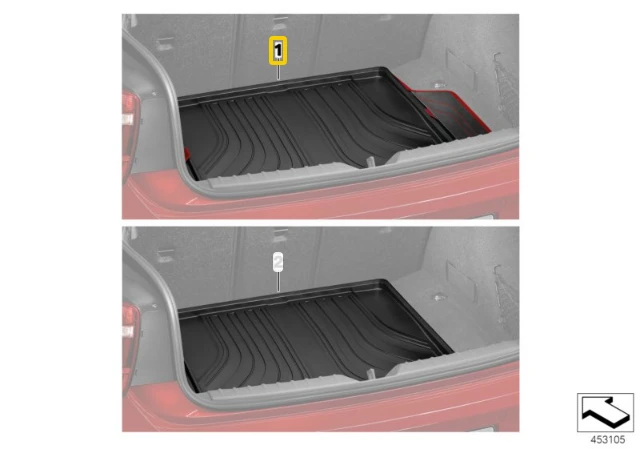 Bmw Bagažinės Kilimėlis 1 F20 F21 Originalus 51472219975