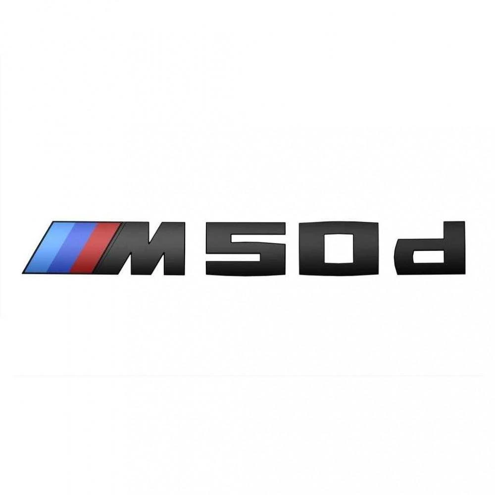 BMW bagažinės logotipas Juodas ženkliukas 2020 51142472838 Originalus