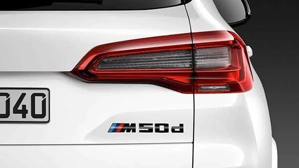 BMW bagažinės logotipas Juodas ženkliukas 2020 51142472838 Originalus