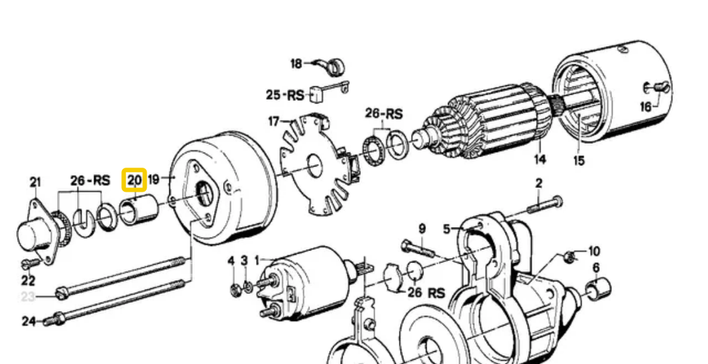 BMW Bush bearing Originalus 12411722916 1502-2002t