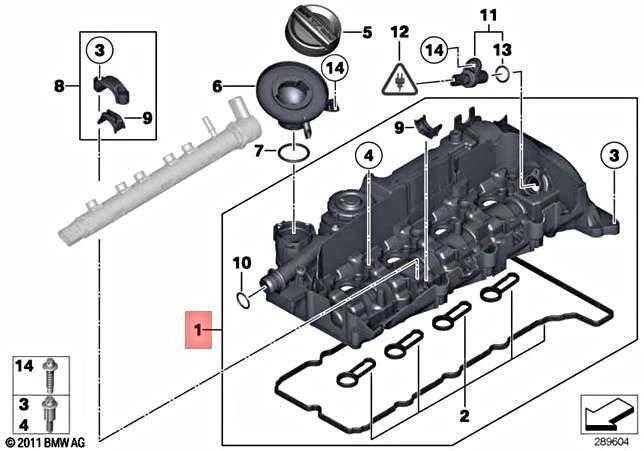 Bmw Cilindro Galvutės Dangtis F20 F21 F30 F31 Originalus 11128589941