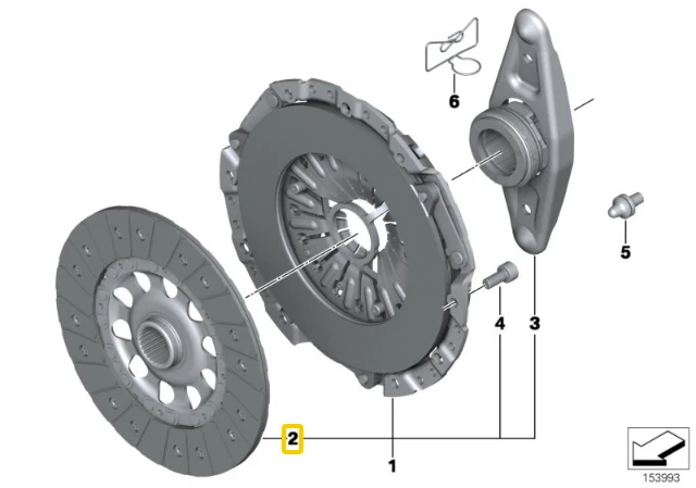 BMW Clutch Plate Disc 240mm E90 E91 E92 E93 1 Serija Originalus 21207526516