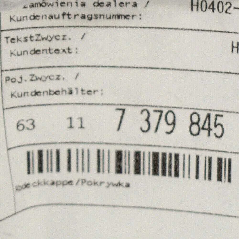 Bmw Dangos Kapos Dėklas F80 F32 F82 X5 F15 Originalus 63117379845